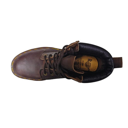 Dr. Martens Gaucho Crazy Horse Leather Lace Up Boots weis-western-wear