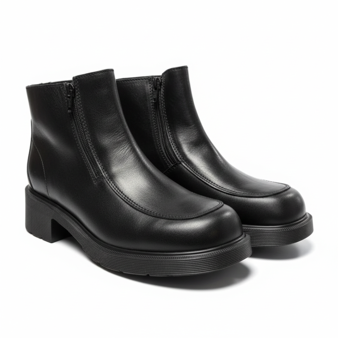 Dr. Martens England Vintage Double Zip Chunky Leather Boots - Clearance*