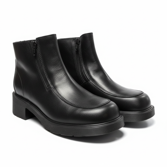 Dr. Martens England Vintage Double Zip Chunky Leather Boots - Clearance*