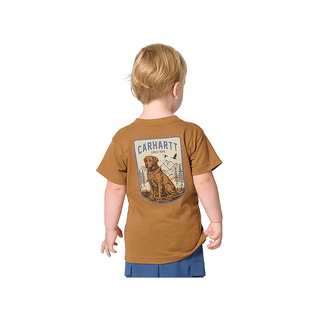 Carhartt Kid's Brown T-Shirt w/ Dog Graphic weis-western-wear