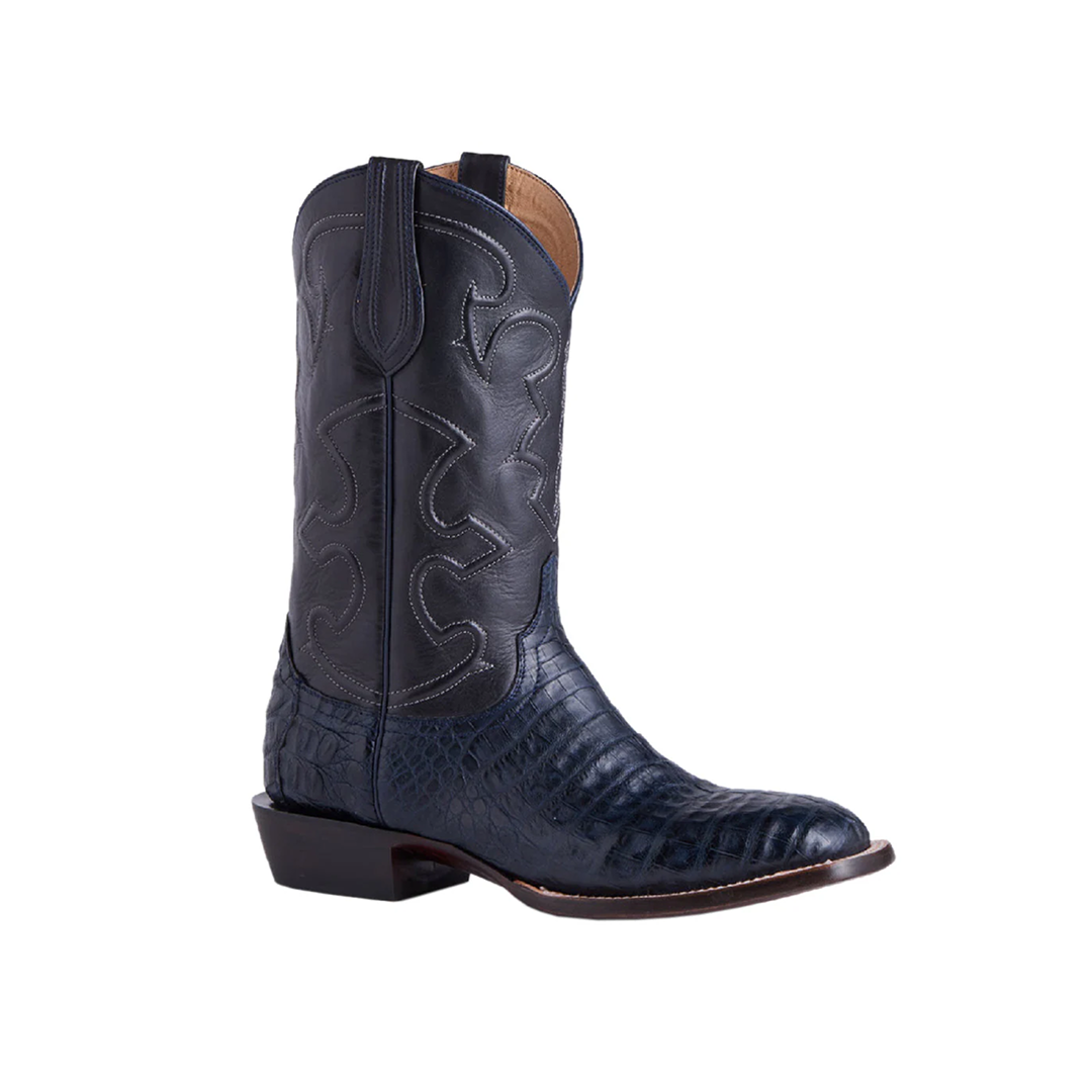 Lucchese Men's Charleston Navy Caiman Cowboy Boot