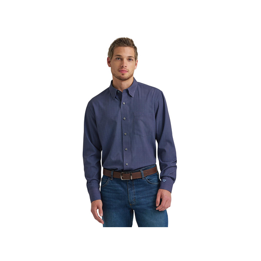 Wrangler Men's Cody Johnson Classic Fit Easy Care Long Sleeve Shirt