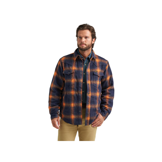 Wrangler Men's Quilt Lined Flannel Shirt Jacket