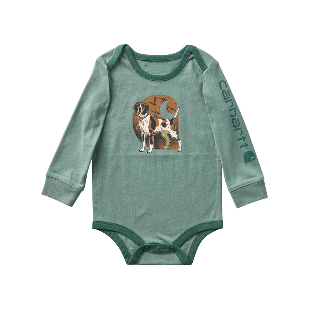 Carhartt Infant Long Sleeve Dog Onesie
