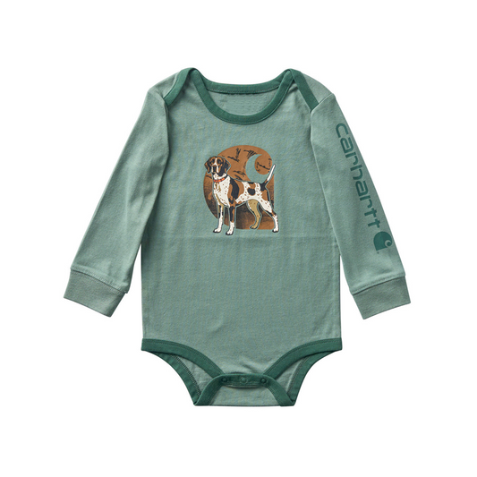 Carhartt Infant Long Sleeve Dog Onesie