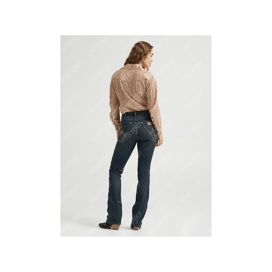 Wrangler Women's Lainey Wilson Dark Denim Boot Hugger Jean - Wrangler