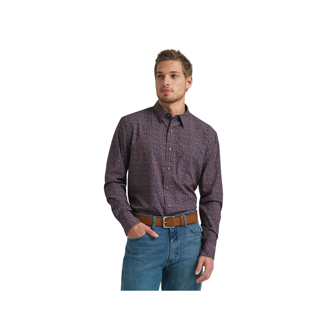 Wrangler Men's Cody Johnson Classic Fit Easy Care Long Sleeve Shirt