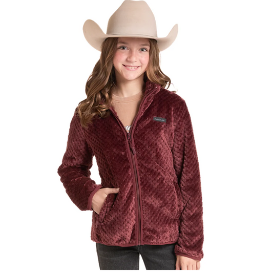 Panhandle Slim Girls's Sherpa Lined Full Zip Jacket