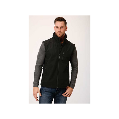 Roper Men's Black Lightweight Soft Shell Vest