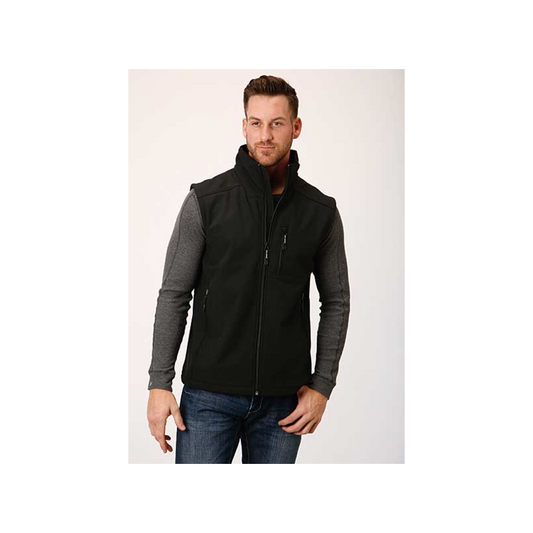Roper Men's Black Lightweight Soft Shell Vest