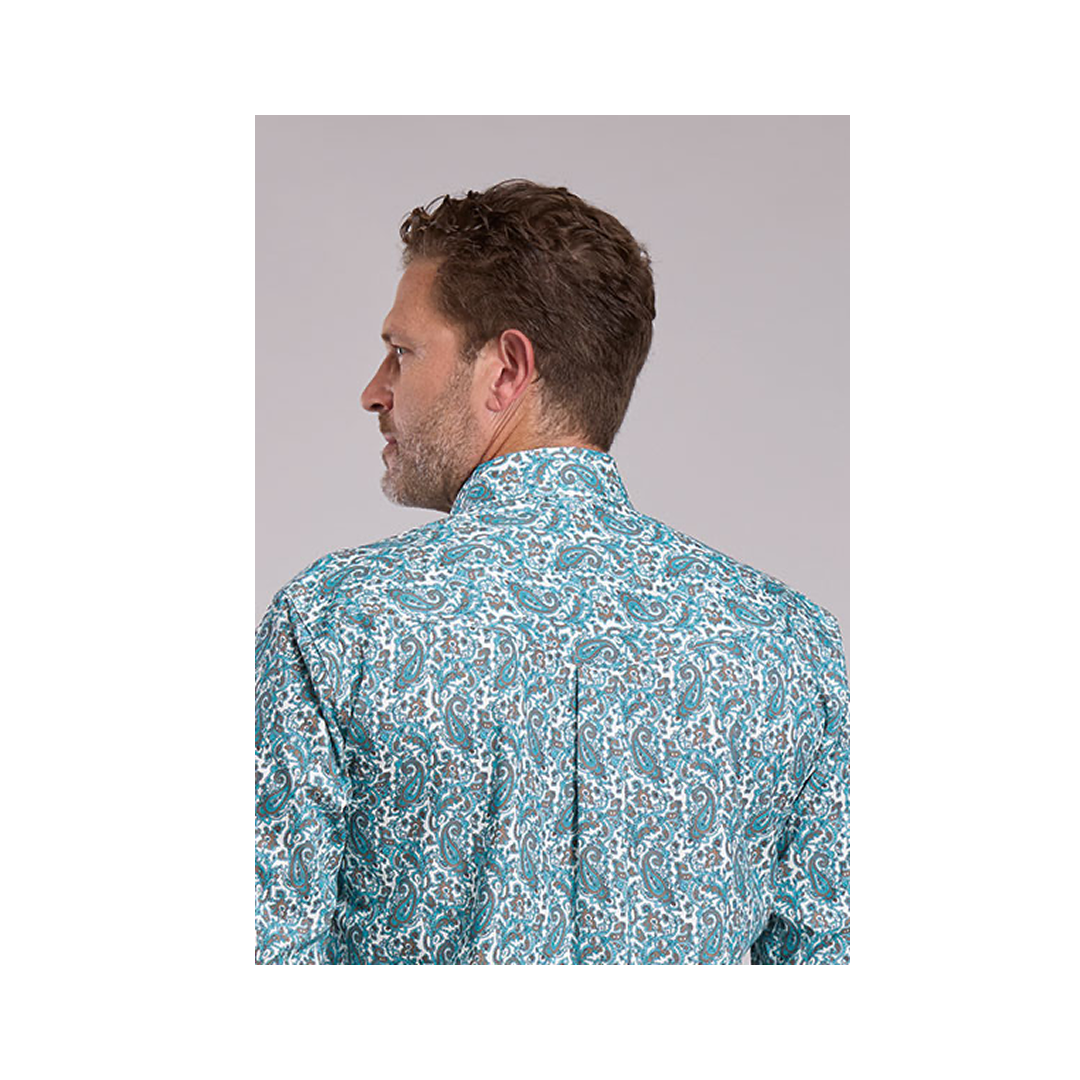 Roper Men's Long Sleeve Button Down Paisley Print weis-western-wear
