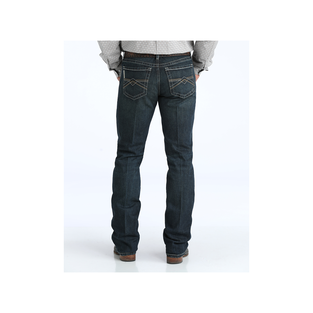 Cinch Men's Ian Dark Stone Wash Slim Bootcut Jeans