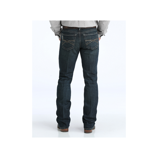 Cinch Men's Ian Dark Stone Wash Slim Bootcut Jeans