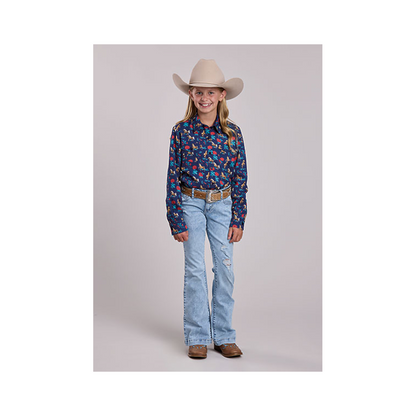 Roper Girl's Long Sleeve Button Up Shirt weis-western-wear