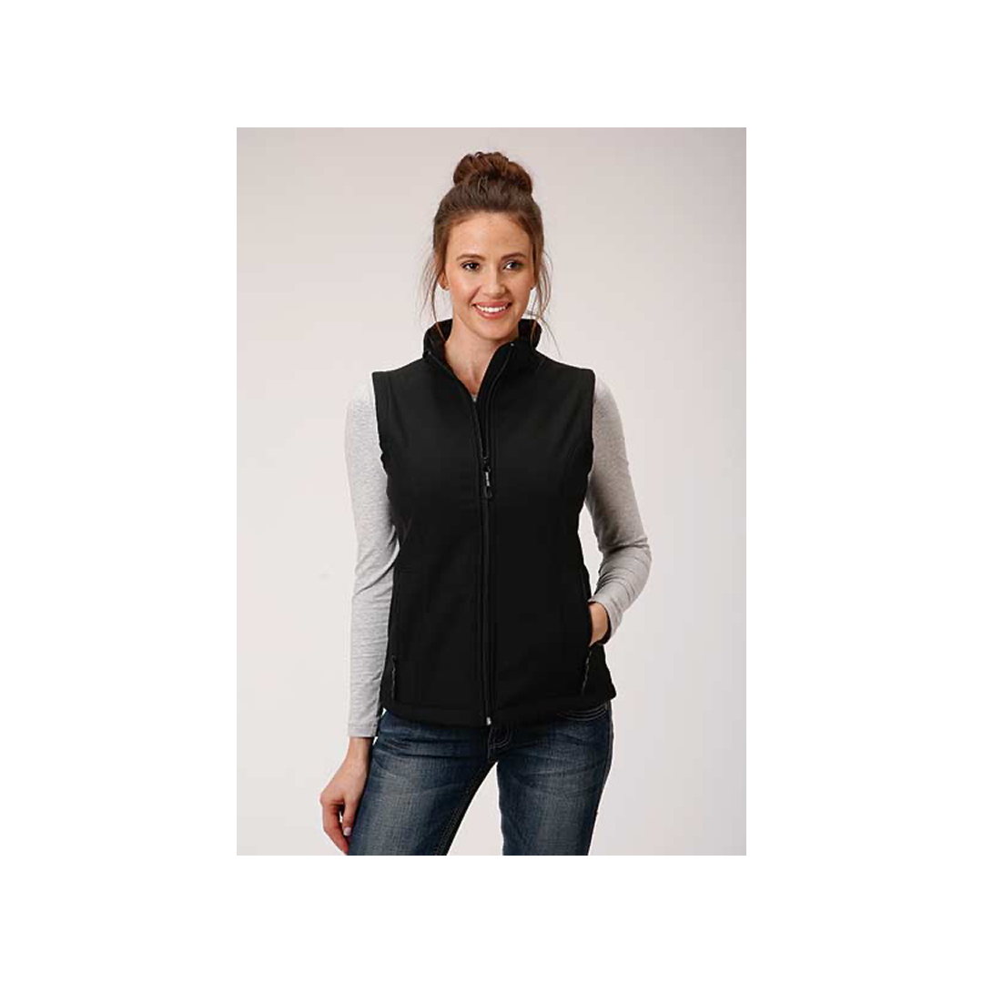 Roper Women's Black Lightweight Soft Shell Vest