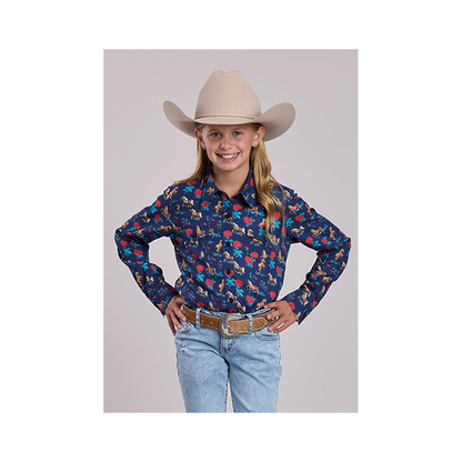 Roper Girl's Long Sleeve Button Up Shirt weis-western-wear