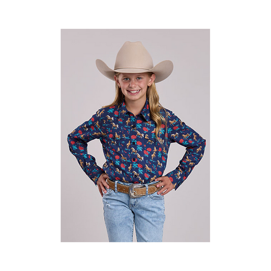 Roper Girl's Long Sleeve Button Up Shirt weis-western-wear