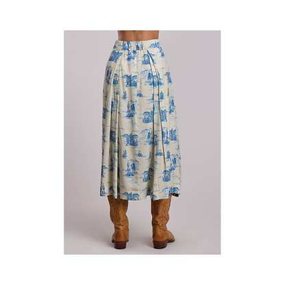 Stetson Women's Indigo Trail PRT Midi Length Skirt weis-western-wear