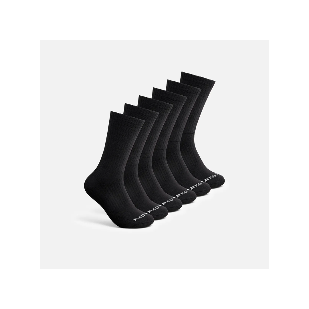 Red Wing Black Medium Weight Blend Crew Socks