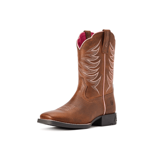 Ariat Girl's Firecatcher Wide Square Toe Western Boot - Ariat