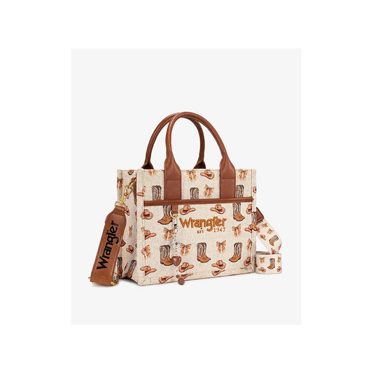 Montana West Women's Rodeo Icons Canvas Tote Bag weis-western-wear