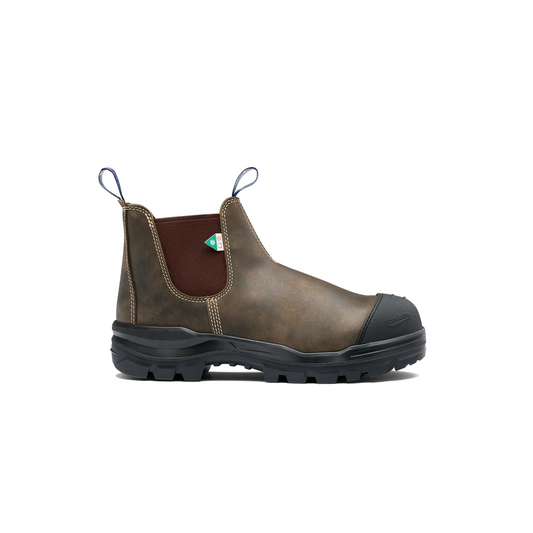 Blundstone Work And Safety Thermal Rotoflex Rustic Brown CSA Slip On Work Boot