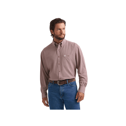 Wrangler Men's George Strait Collection One Pocket Long Sleeve Performance Shirt - Wrangler
