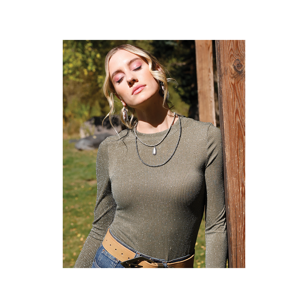 Cinch Women's Sparkle Long Sleeve Shirt