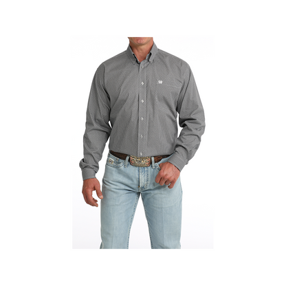 Cinch Men's Grey Geometric Print Long Sleeve Western Shirt weis-western-wear