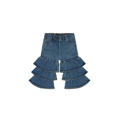 Wrangler infant Pull Up Tiered Flare Jean