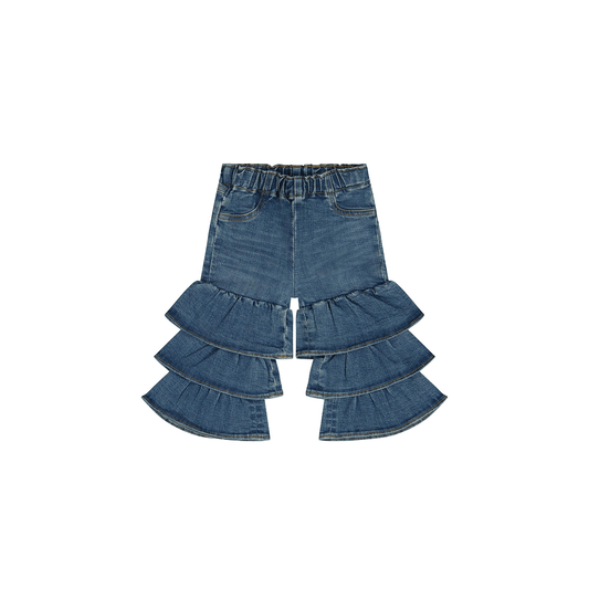 Wrangler infant Pull Up Tiered Flare Jean - Wrangler