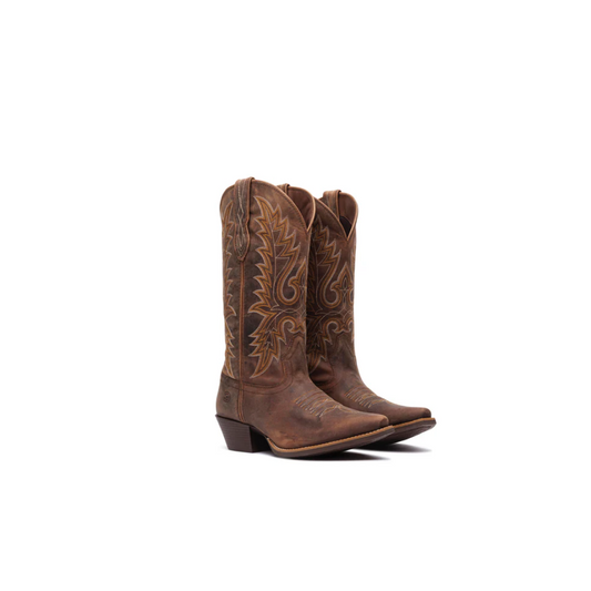 Durango Women's Shyloh 13" Sniptoe Brown Cowgirl Boots