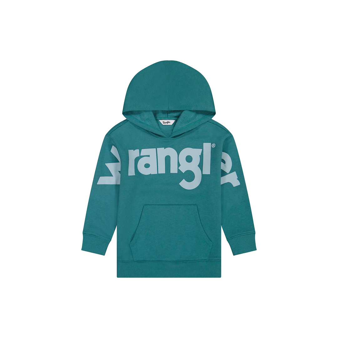 Wrangler Girl's Turquoise Logo Hoodie