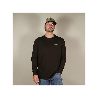 Hooey Men's Rodeo Round-Up Brown Long Sleeve