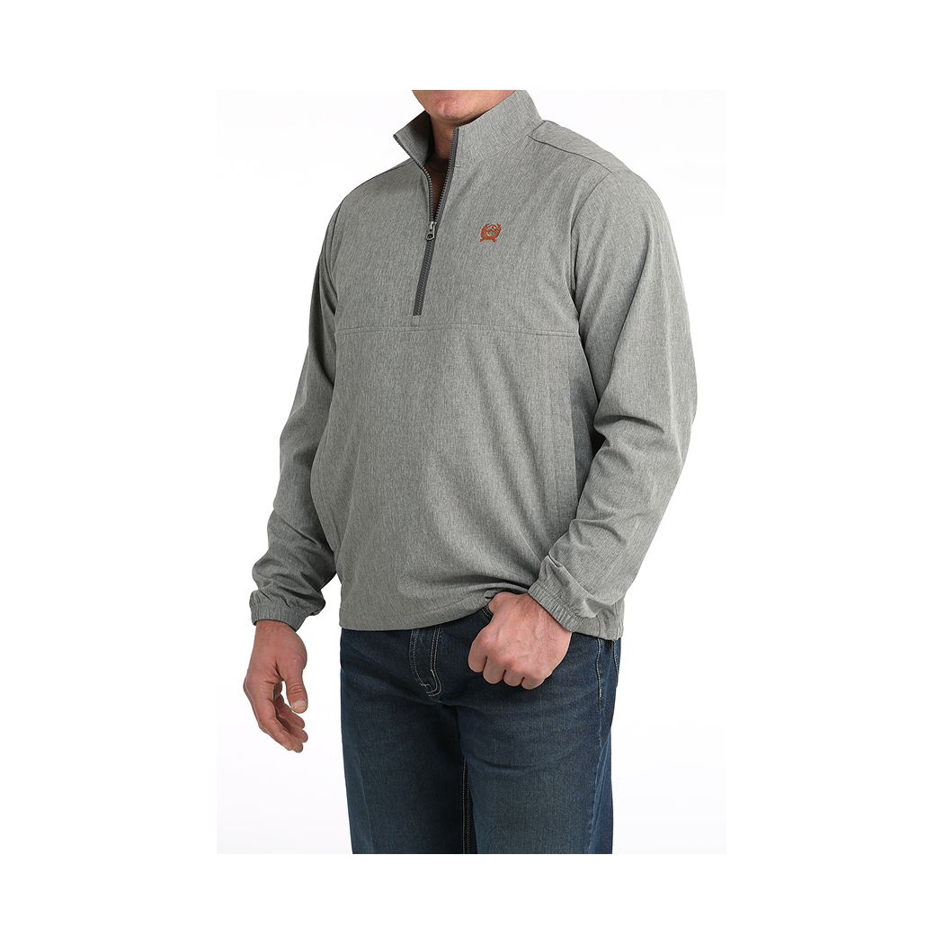 Cinch Men's Windbreaker 1/2 Zip Grey weis-western-wear
