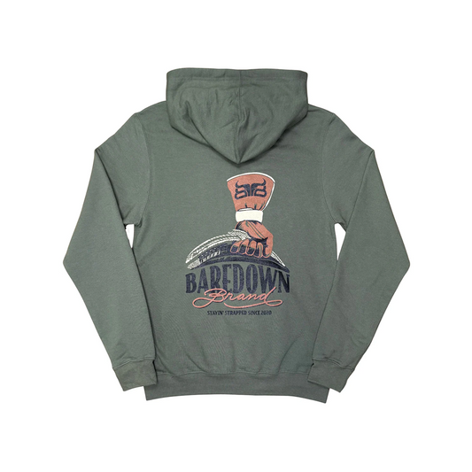 Baredown Unisex Locked Olive Hoodie weis-western-wear
