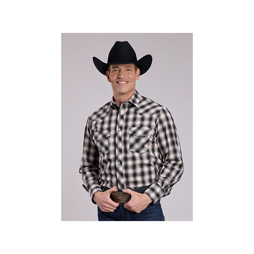 Roper Men's Long Sleeve Western Snap Plaid Shirt weis-western-wear