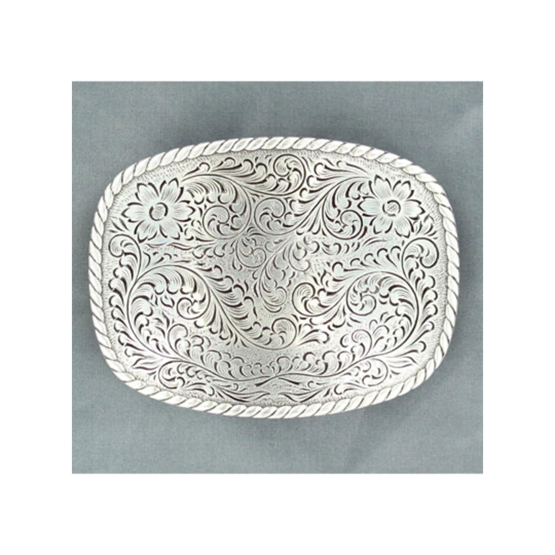 M&F Western Products Rectangle Scrolled Belt Buckle weis-western-wear