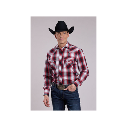 Roper Men's Red Plaid Western Snap Shirt weis-western-wear