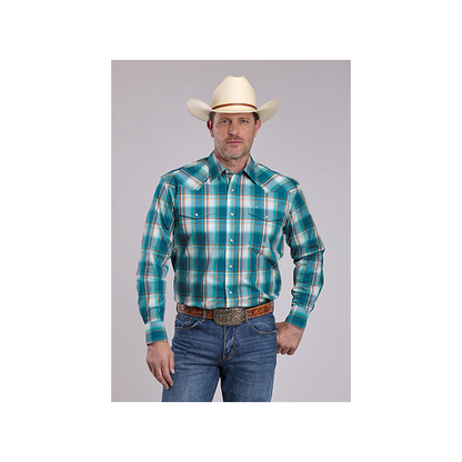 Roper Men's Western Long Sleeve Sunset Plaid Snap Shirt weis-western-wear