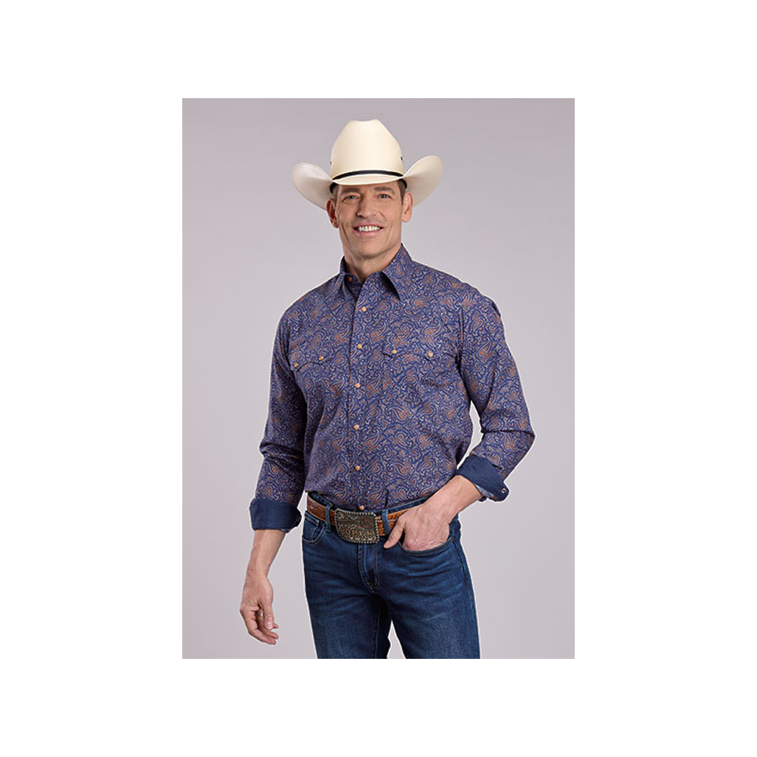 Roper Men's Vintage Paisley Print Long Sleeve Western Shirt weis-western-wear