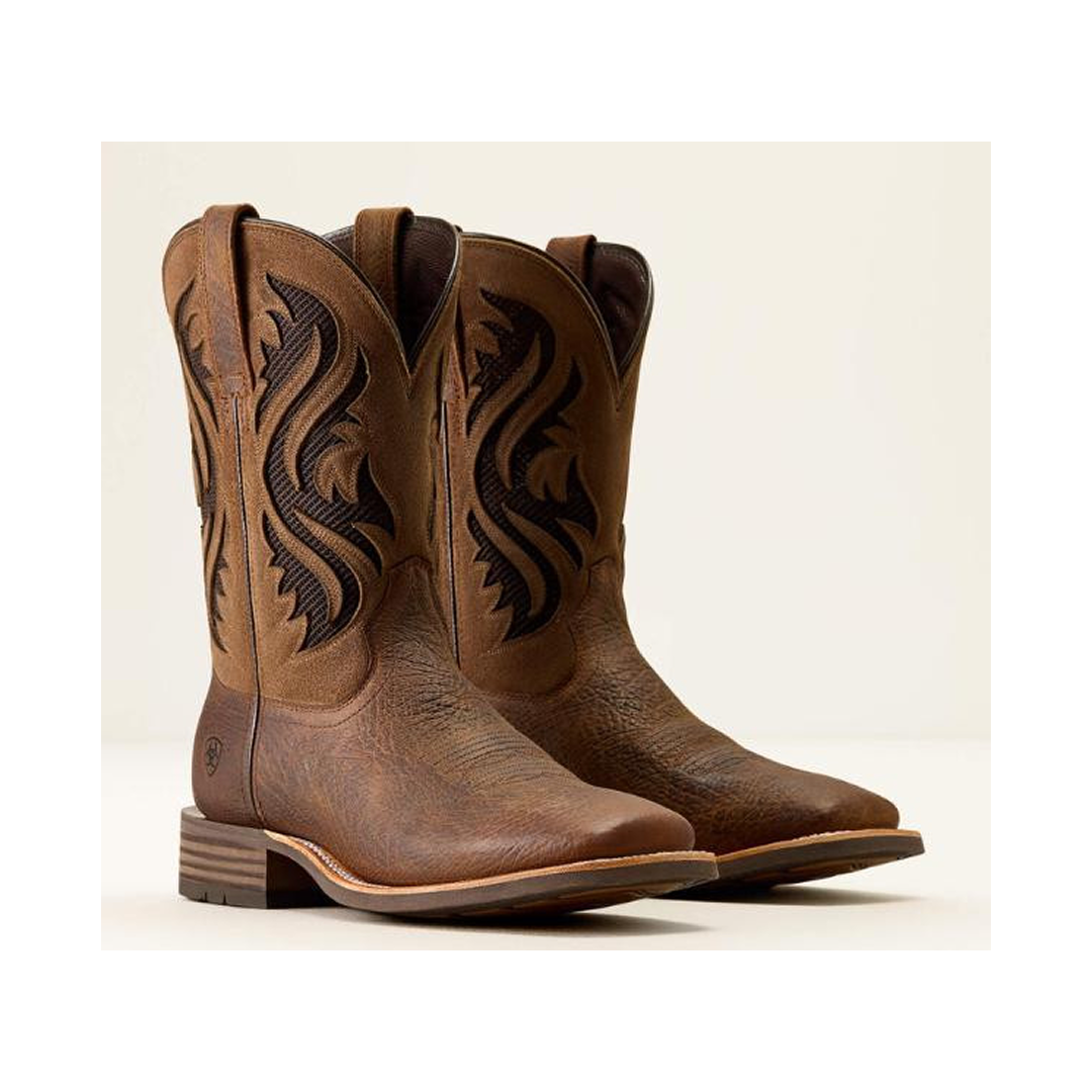 Ariat Men's Kanyon Toughstock VentTEK Wide Square Toe Cowboy Boot weis-western-wear
