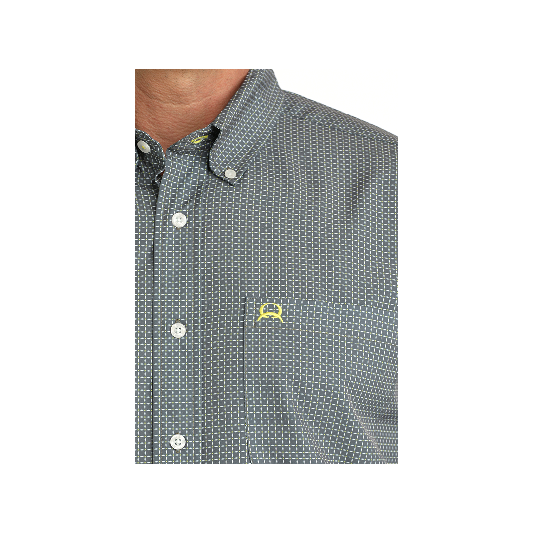 Cinch Men's ArenaFlex Geometric Print Short Sleeve Button Down Western Shirt weis-western-wear