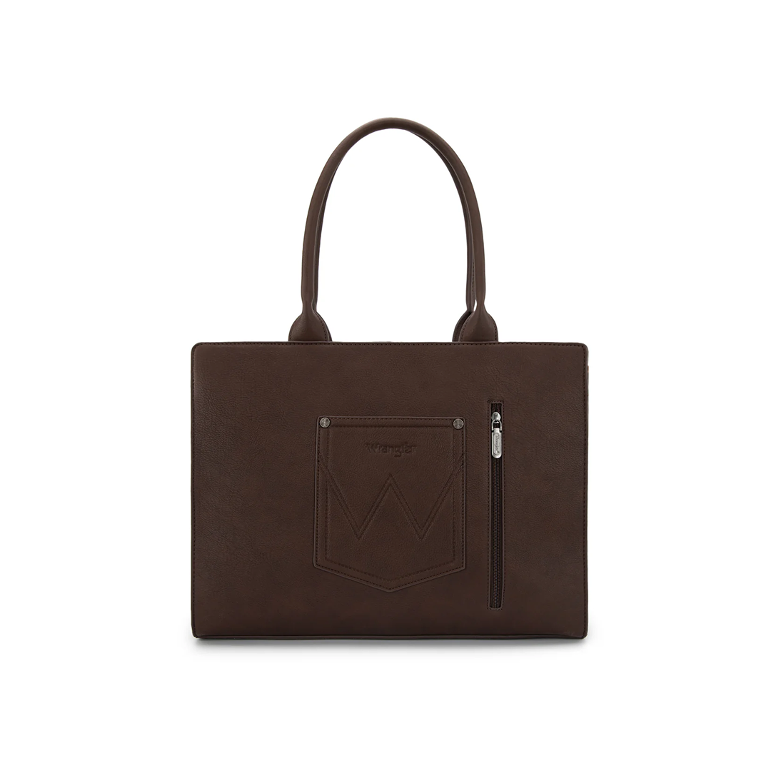 Montana West Horseshoe Cutout Carry-All Large Tote Bag Coffee weis-western-wear