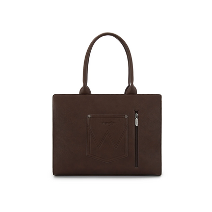 Montana West Horseshoe Cutout Carry-All Large Tote Bag Coffee weis-western-wear