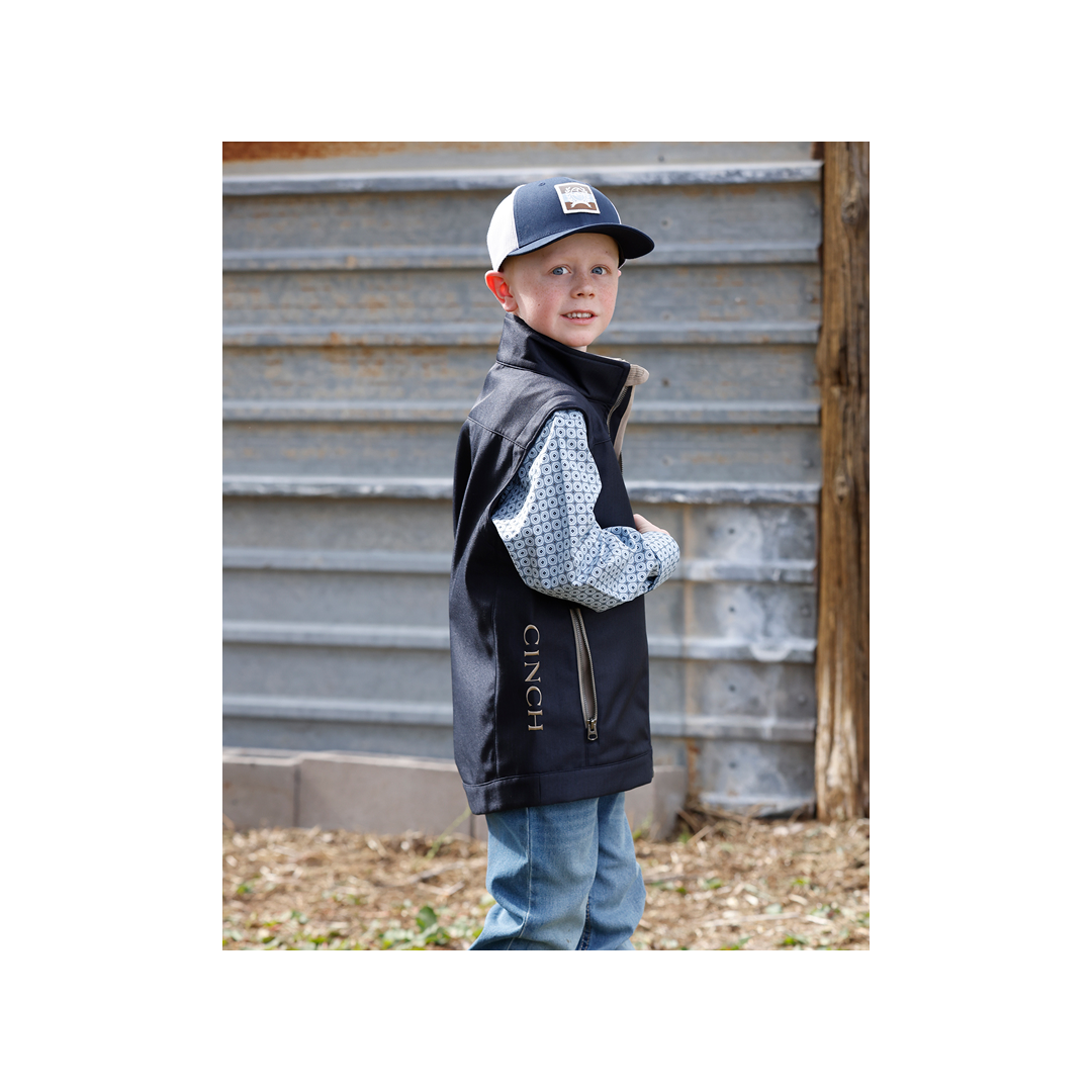 Cinch Boy's Bonded Soft Shell Vest