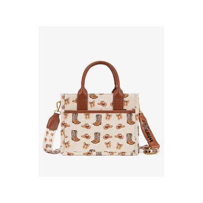 Montana West Women's Rodeo Icons Canvas Tote Bag weis-western-wear
