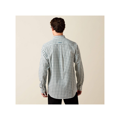 Ariat Men's Wrinkle Free Bern Fitted Long Sleeve Western Shirt