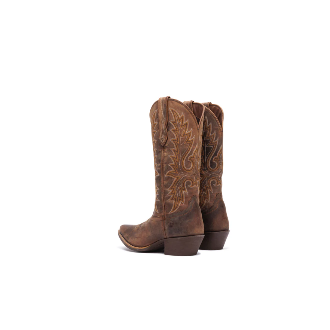 Durango Women's Shyloh 13" Sniptoe Brown Cowgirl Boots