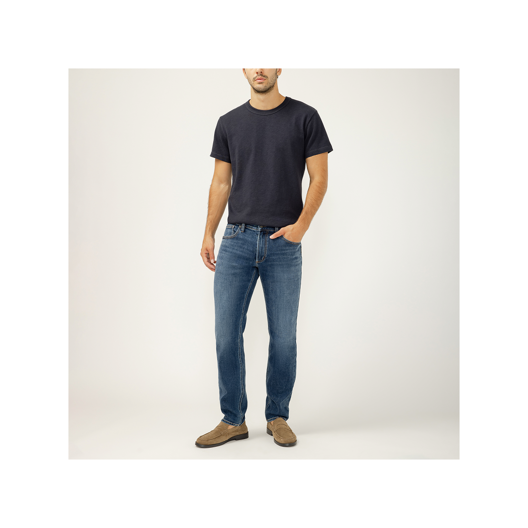 Silver Jeans Co Men's Mid Rise Slim Fit Konrad Jeans